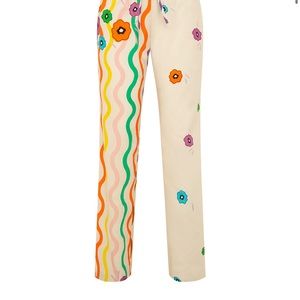 SKYLAR - Trippy flower printed low-rise pants